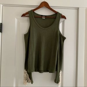 Forever 21 cut-out bell sleeve top